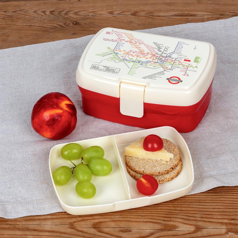 rex london Lunch box with tray - TfL Heritage Tube map