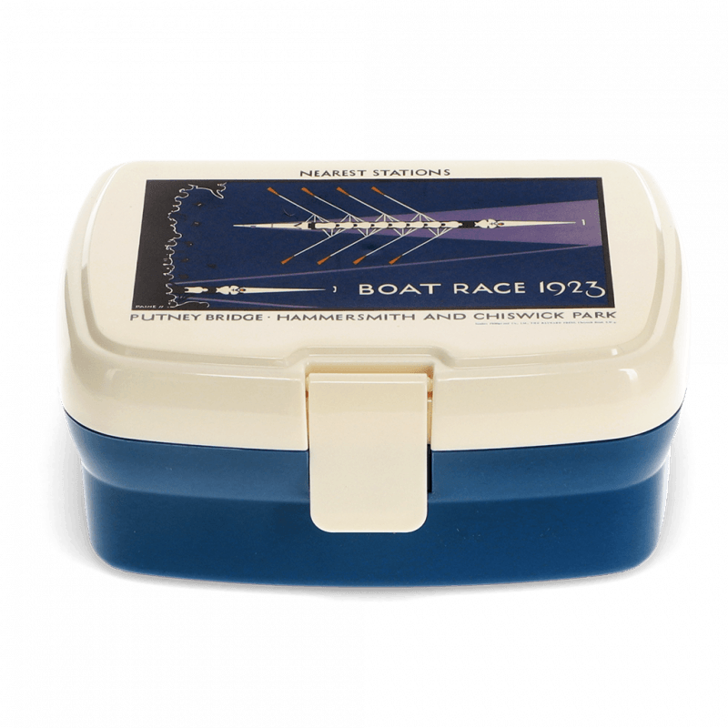 Rex London Lunch Box With Tray - TfL Vintage Poster "Boat Race"
