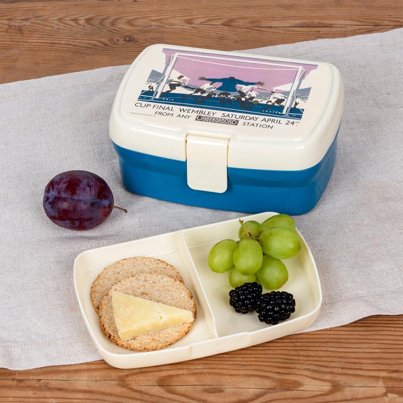 rex london Lunch box with tray - TfL Vintage Poster "Cup Final"