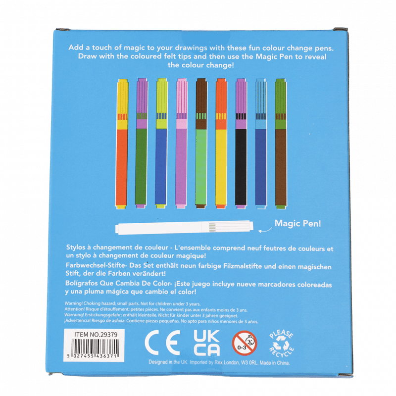 Rex London Magic Colour Change Felt Tip Pens (set Of 10)