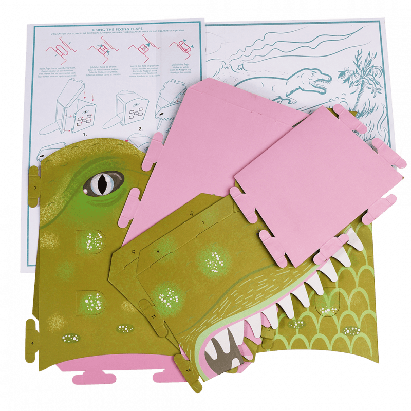 Rex London Make Your Own Dinosaur Head - 3D T-Rex Mask