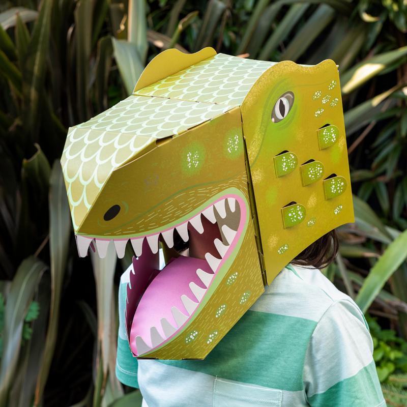 rex london Make your own dinosaur head - 3D T-Rex mask