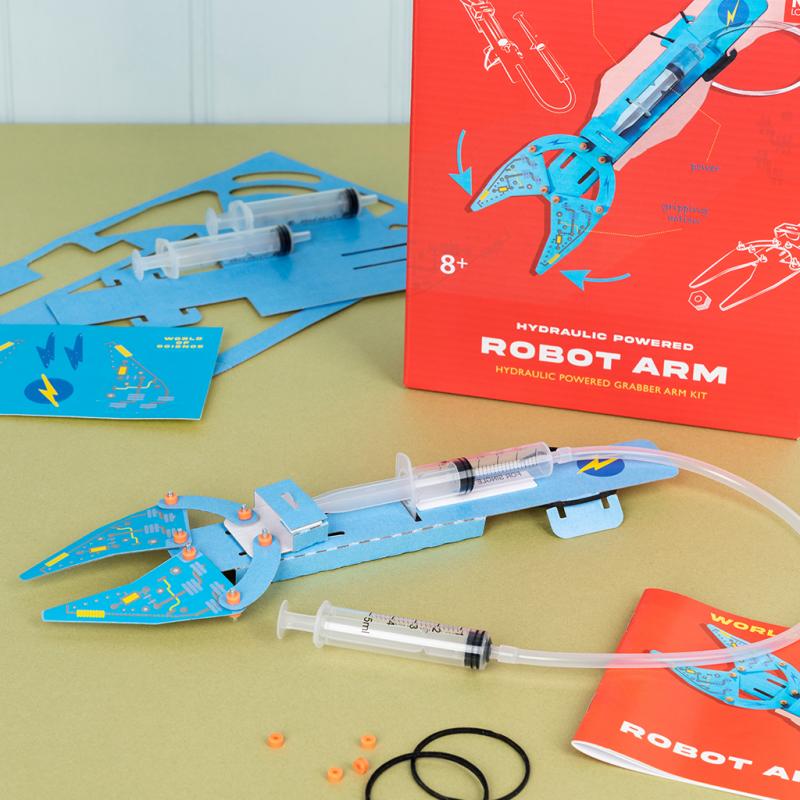 rex london Make your own hydraulic powered robot arm