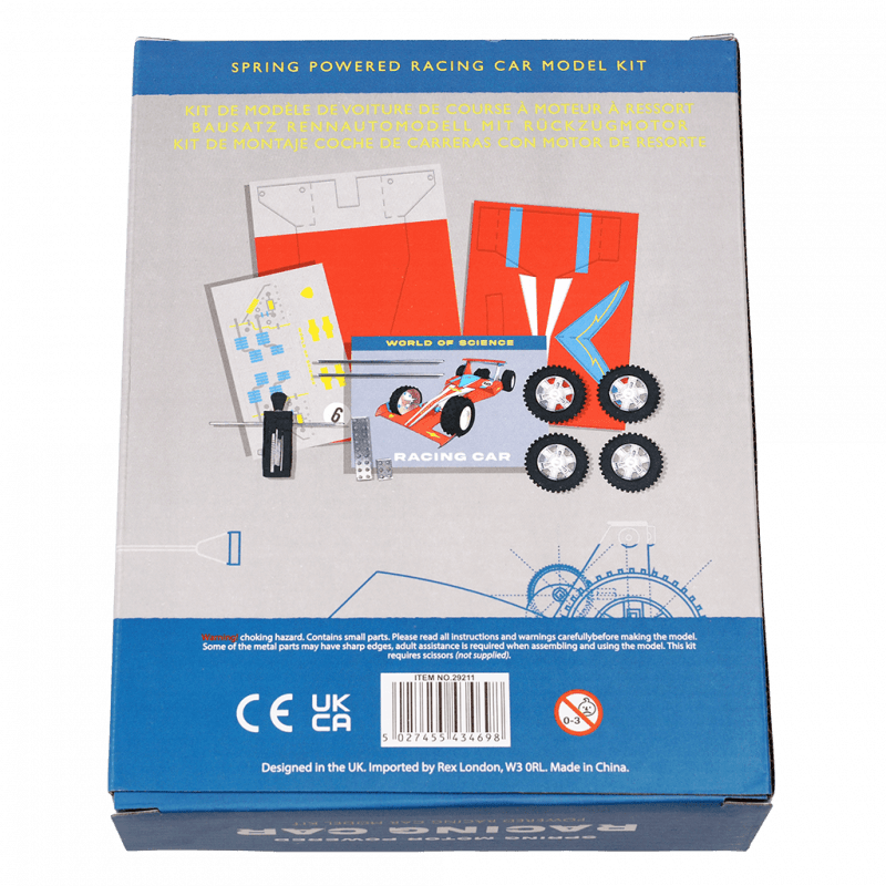 Rex London Make Your Own Spring Motor-powered Racing Car