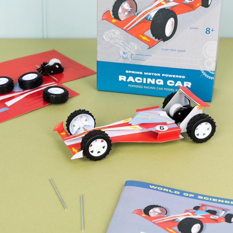 rex london Make your own spring motor-powered racing car