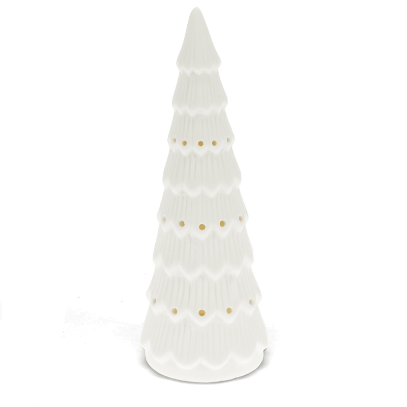 Rex London Matt Ceramic LED Decoration - Large Christmas Tree