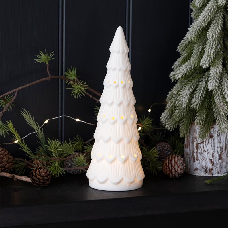 rex london Matt ceramic LED decoration - Large Christmas tree
