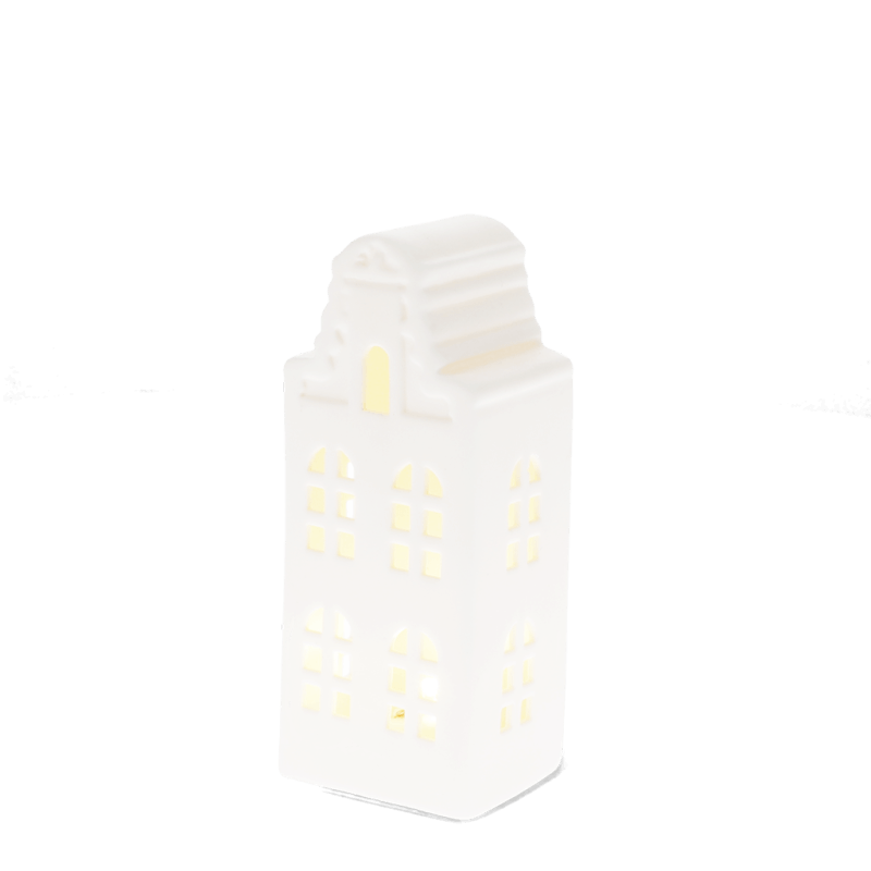 Rex London Matt Ceramic LED Decoration - Medium House