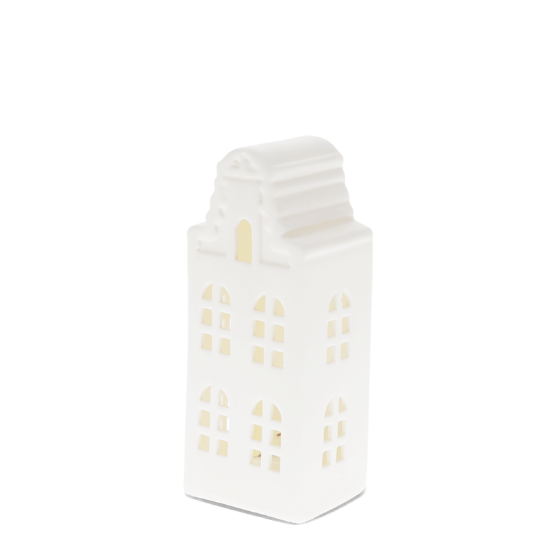 Rex London Matt Ceramic LED Decoration - Medium House