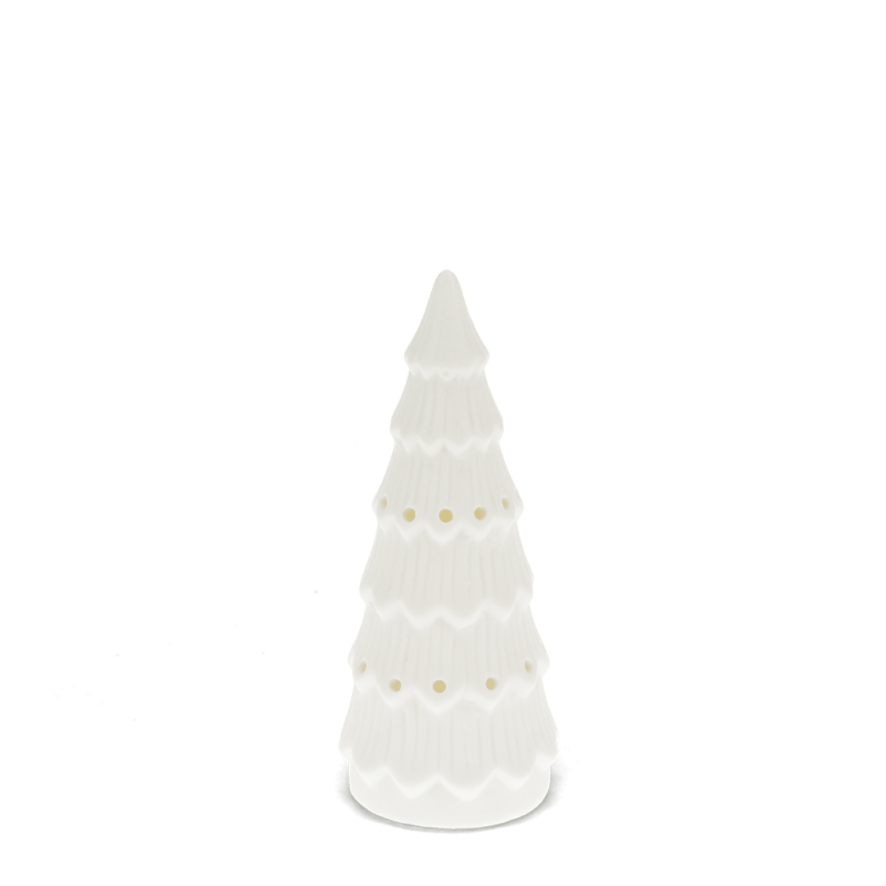Rex London Matt Ceramic LED Decoration - Small Christmas Tree