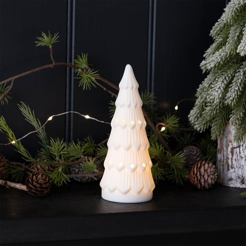 rex london Matt ceramic LED decoration - Small Christmas tree