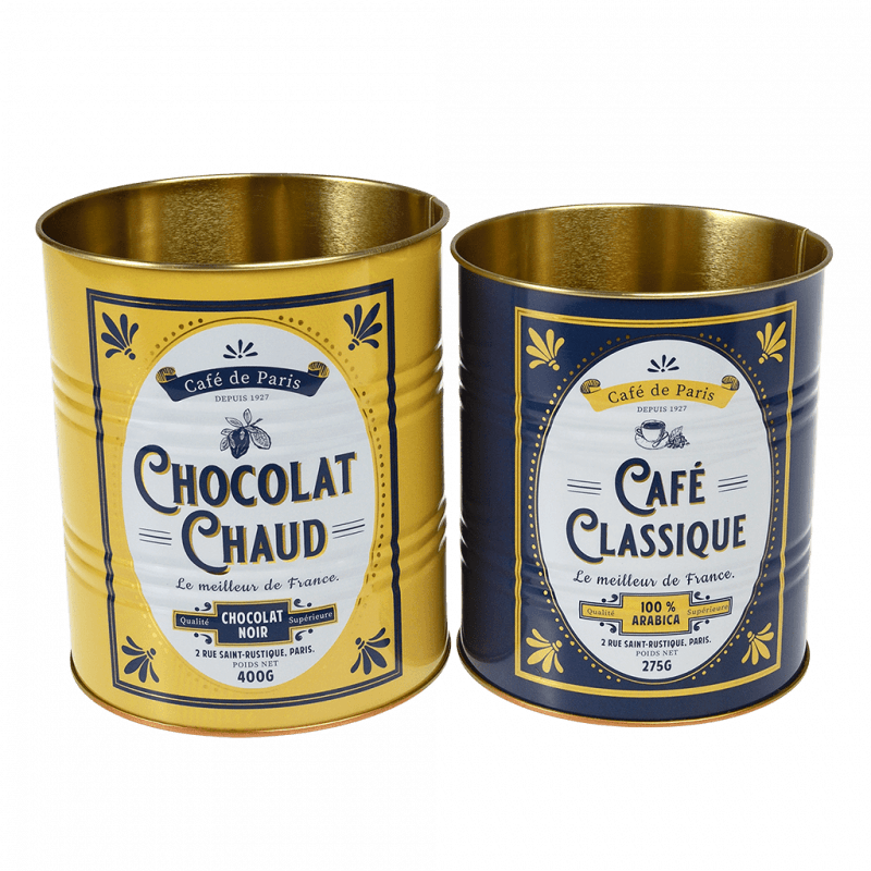 Rex London Medium Storage Tins (set Of 2) - Cafe De Paris