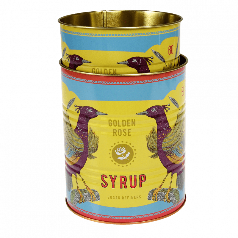 Rex London Medium Storage Tins (set Of 2) - GOLDEN ROSE SYRUP