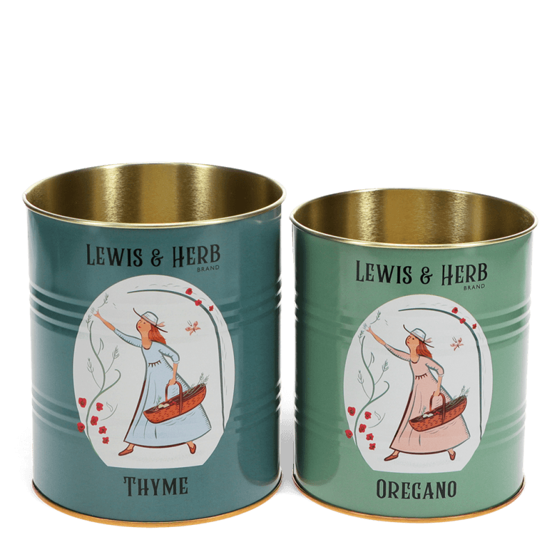 Rex London Medium Storage Tins (set Of 2) - Lewis And Herb