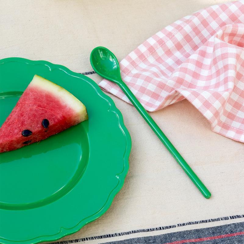 rex london Melamine long-handled spoon - Bright green
