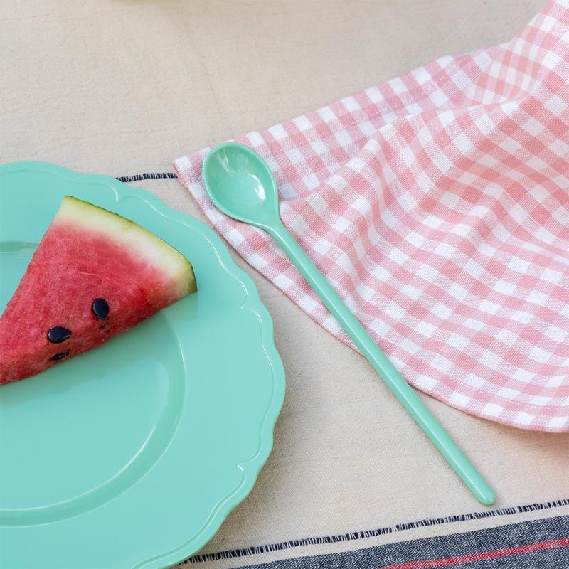 rex london Melamine long-handled spoon - Pistachio green