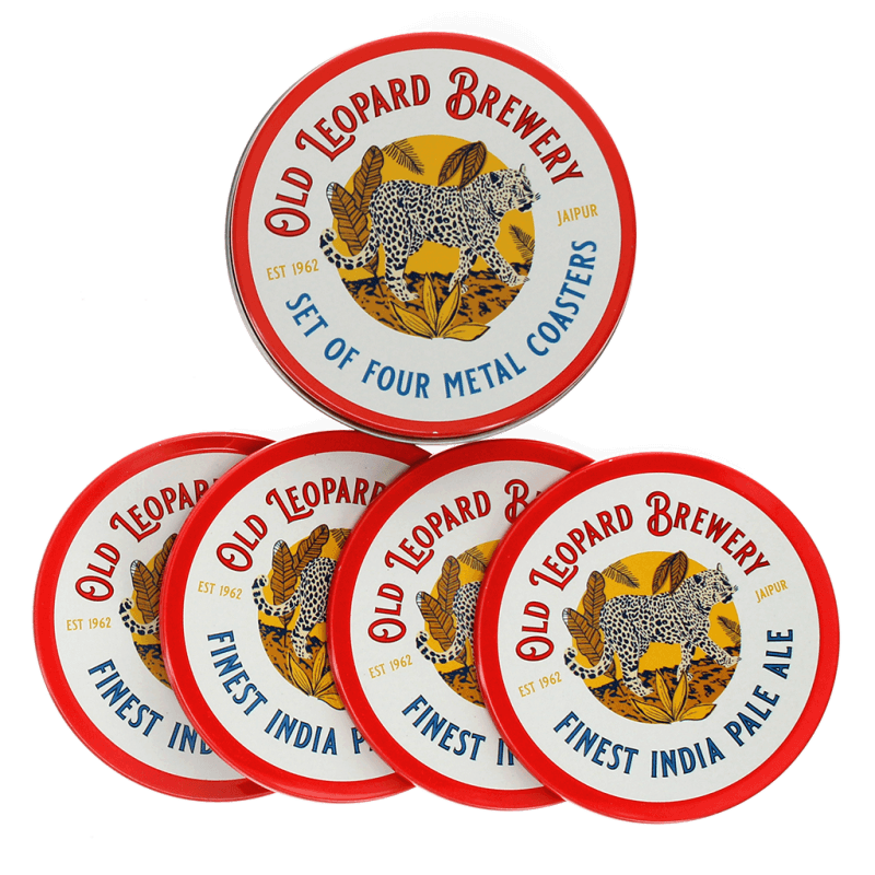 Rex London Metal Coasters (set Of 4) - Old Leopard Brewery