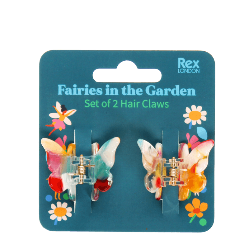 Rex London Mini Butterfly Hair Claw Clips (set Of 2) - Fairies In The Garden