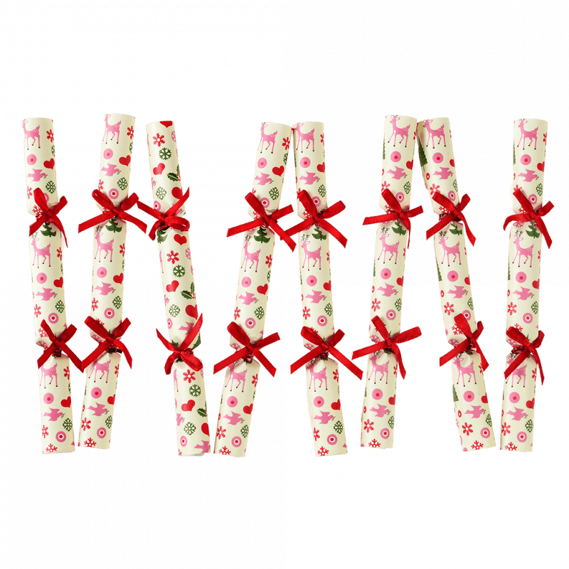 Rex London Mini Christmas Tree Decorations (pack Of 8) - 50s Christmas