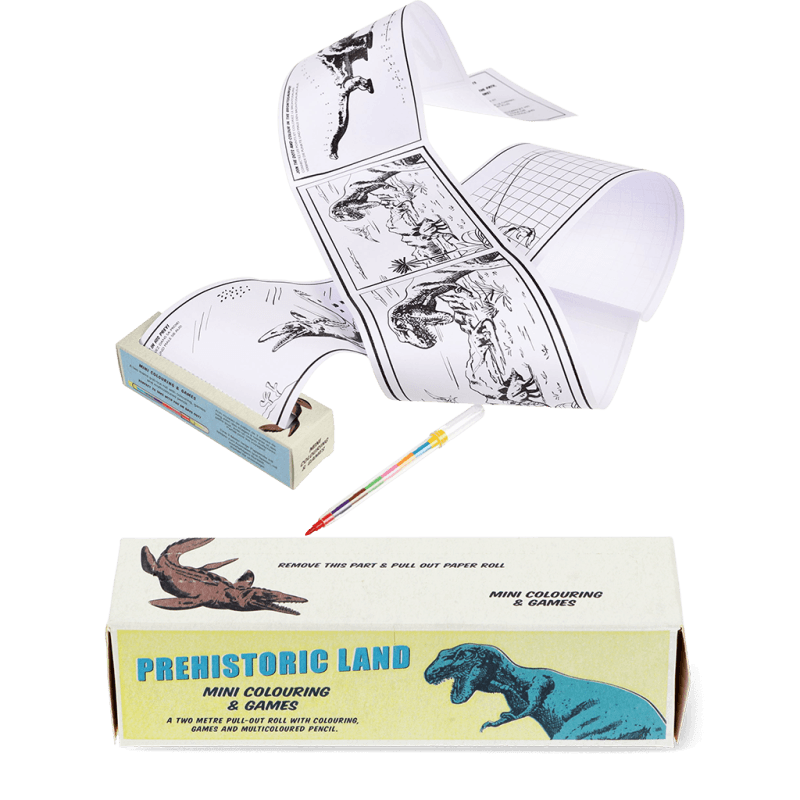 Rex London Mini Colouring And Games - Prehistoric Land