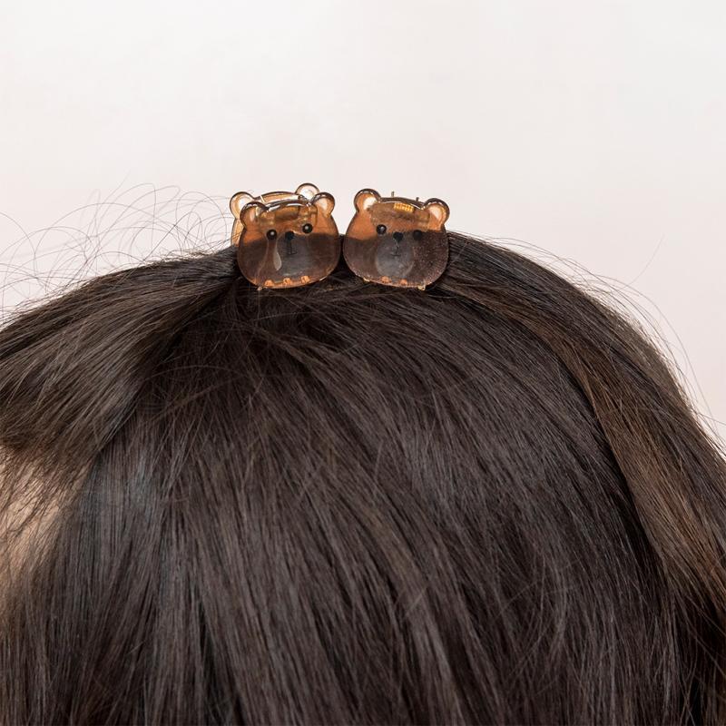 Rex London Mini Hair Claw Clips (set Of 2) - Brown Bears