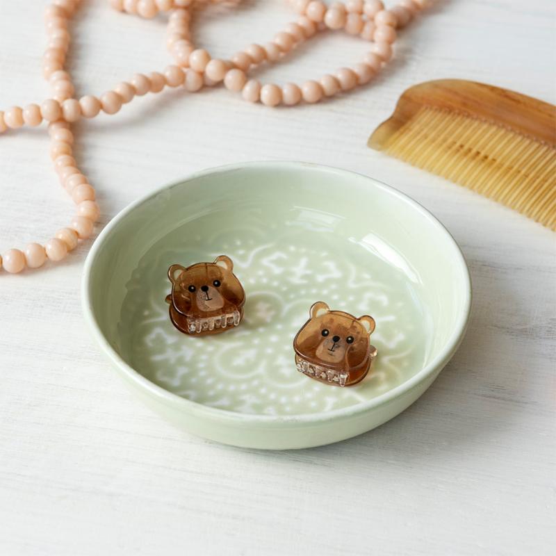 rex london Mini hair claw clips (set of 2) - Brown bears