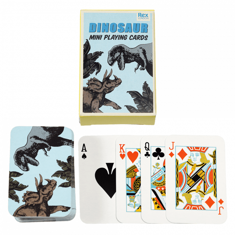 Rex London Mini Playing Cards - Prehistoric Land Dinosaur