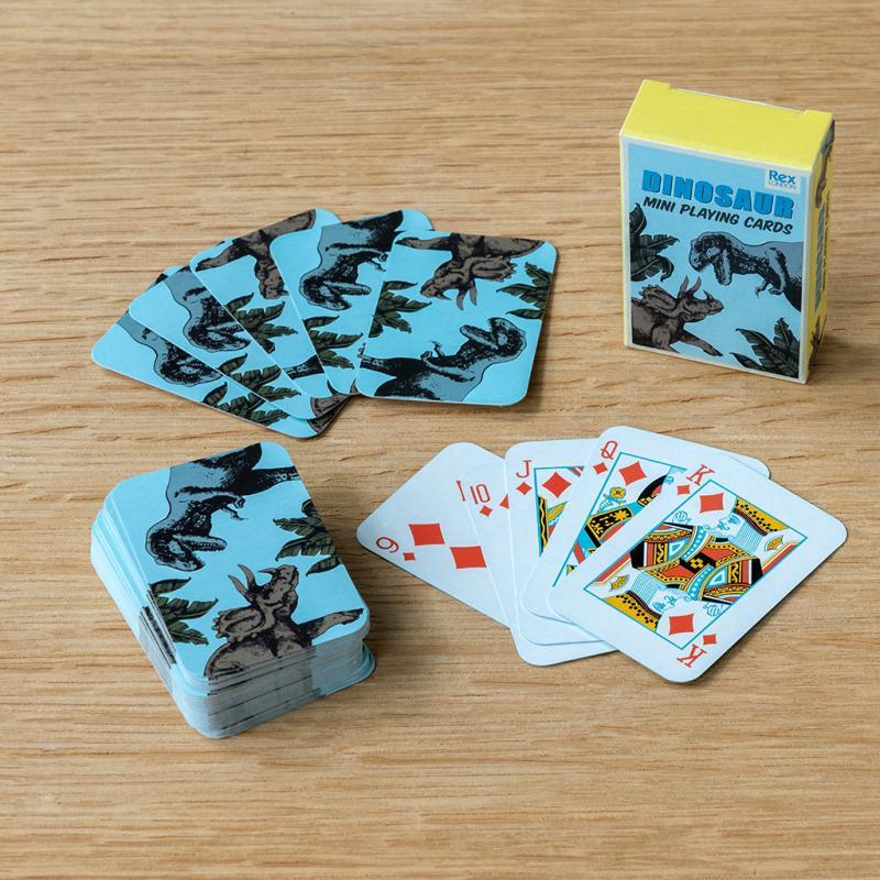 rex london Mini playing cards - Prehistoric Land dinosaur