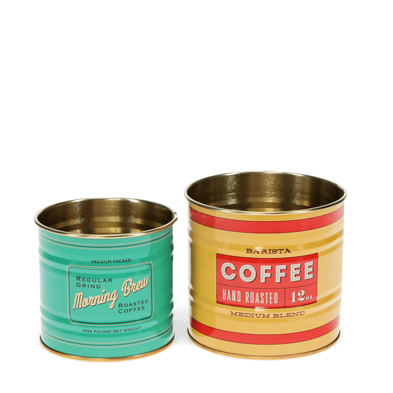 Rex London Mini Storage Tins (set Of 2) - Vintage Coffee