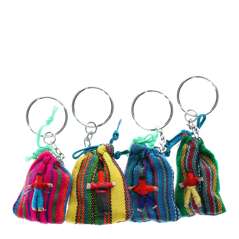 Rex London Mini Worry Doll Amulet With Keyring - Assorted (SINGLE)