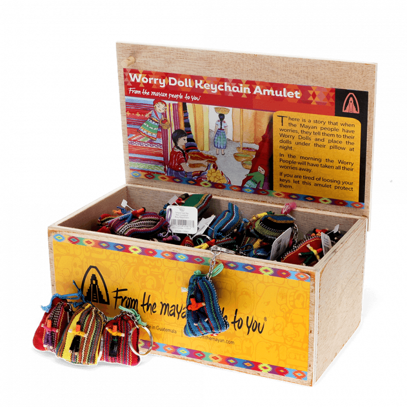 Rex London Mini Worry Doll Amulet With Keyring - Assorted (SINGLE)