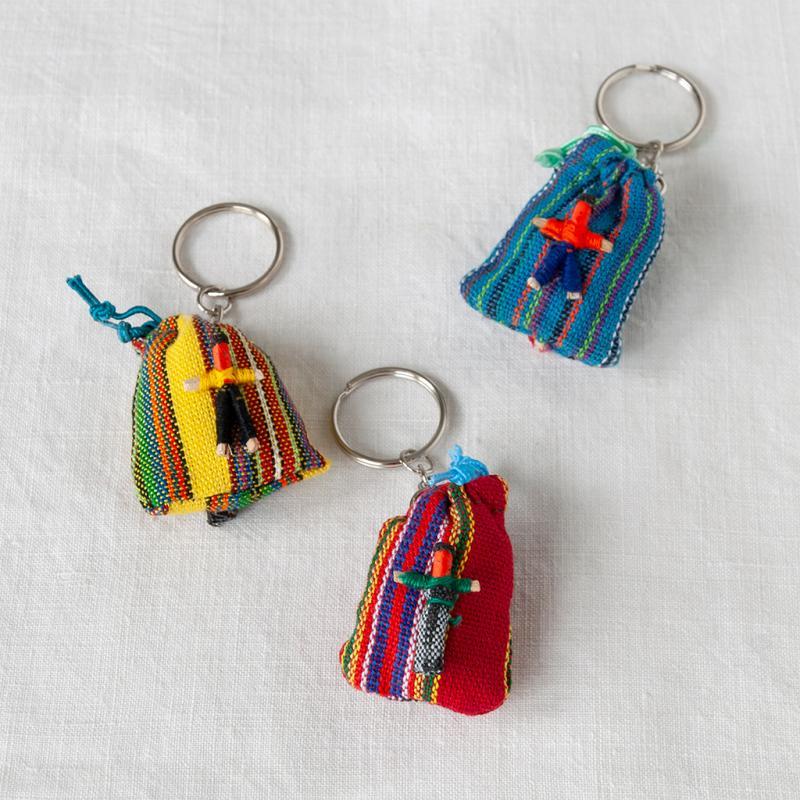 rex london Mini worry doll amulet with keyring - Assorted (SINGLE)