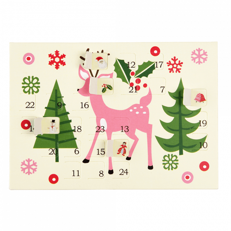 Rex London Miniature Advent Calendar Christmas Card - 50s Christmas