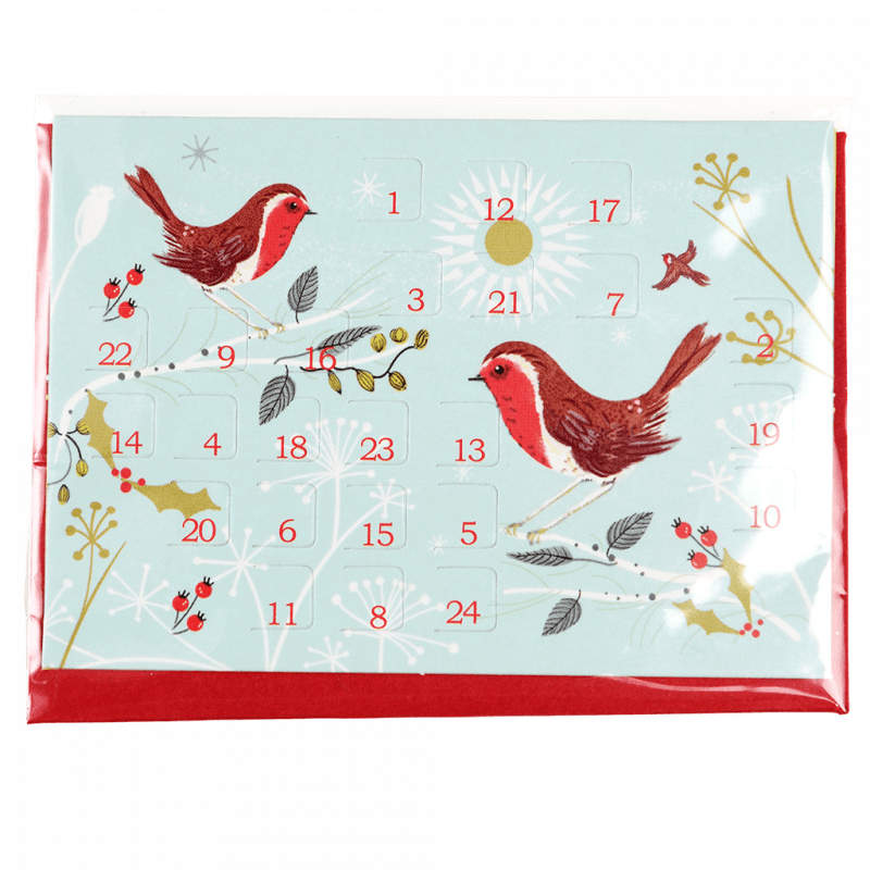 Rex London Miniature Advent Calendar Christmas Card - Winter Walk