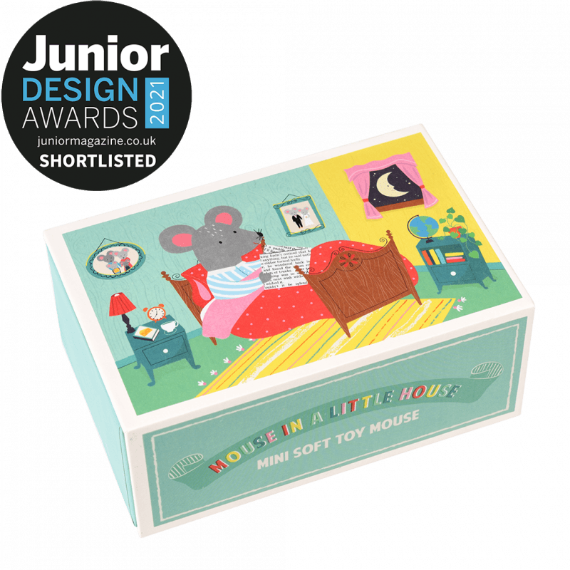 Rex London Mouse In A Little Box - Mouse In A House Soft Toy