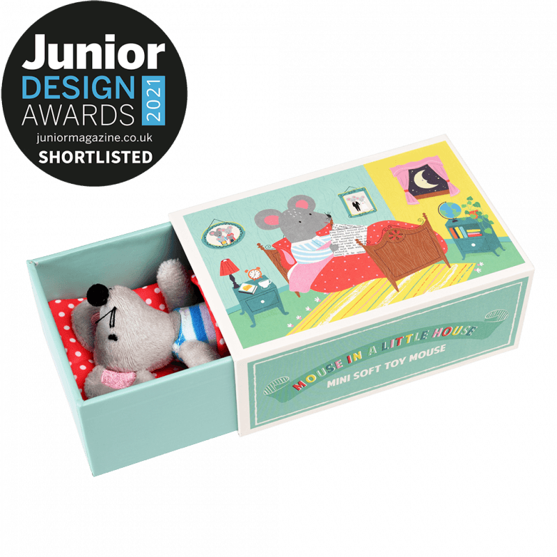 Rex London Mouse In A Little Box - Mouse In A House Soft Toy