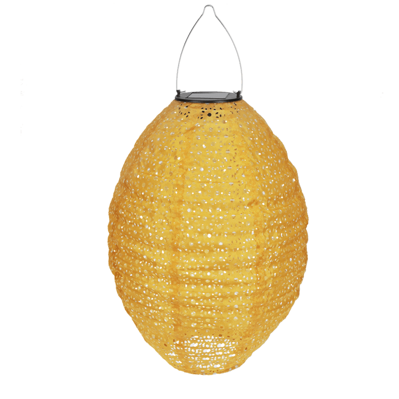 Rex London Outdoor Solar Pendant Lantern - Mustard Yellow