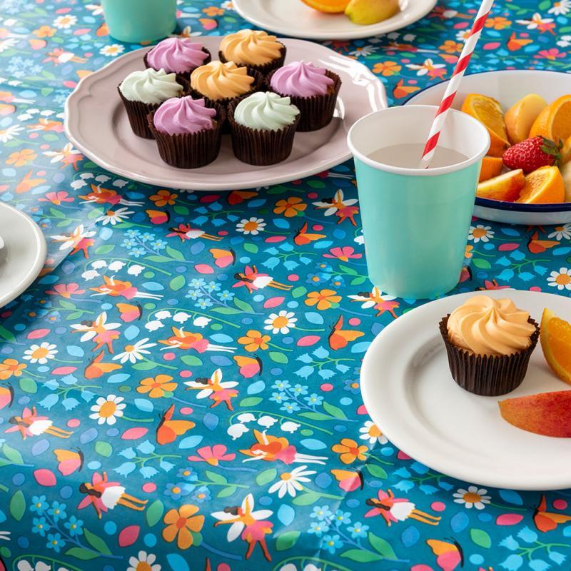 rex london Paper tablecloth (180 x 120cm) - Fairies in the Garden