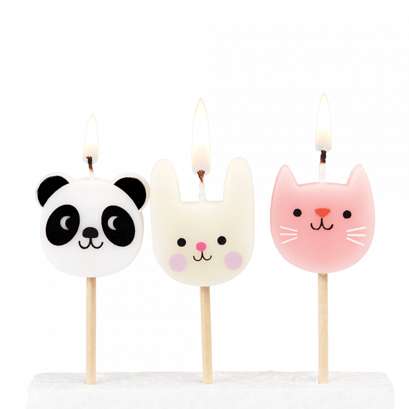 Rex London Party Cake Candles (set Of 6) - Miko And Friends