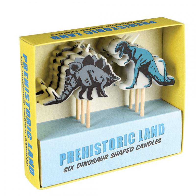 Rex London Party Cake Candles (set Of 6) - Prehistoric Land