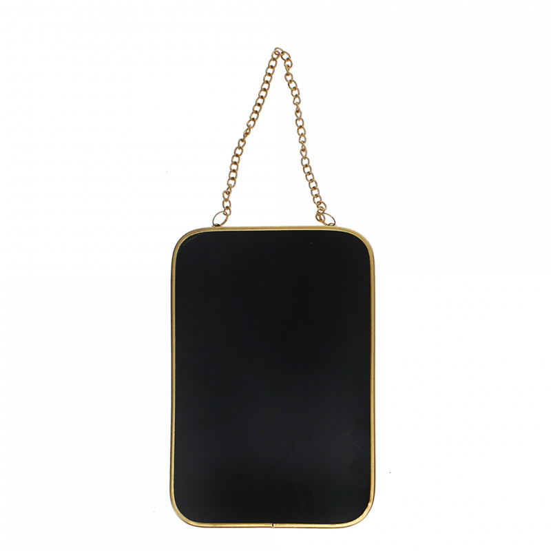 Rex London Rectangular Hanging Mirror (15.5cm X 10.5cm) - Gold Tone