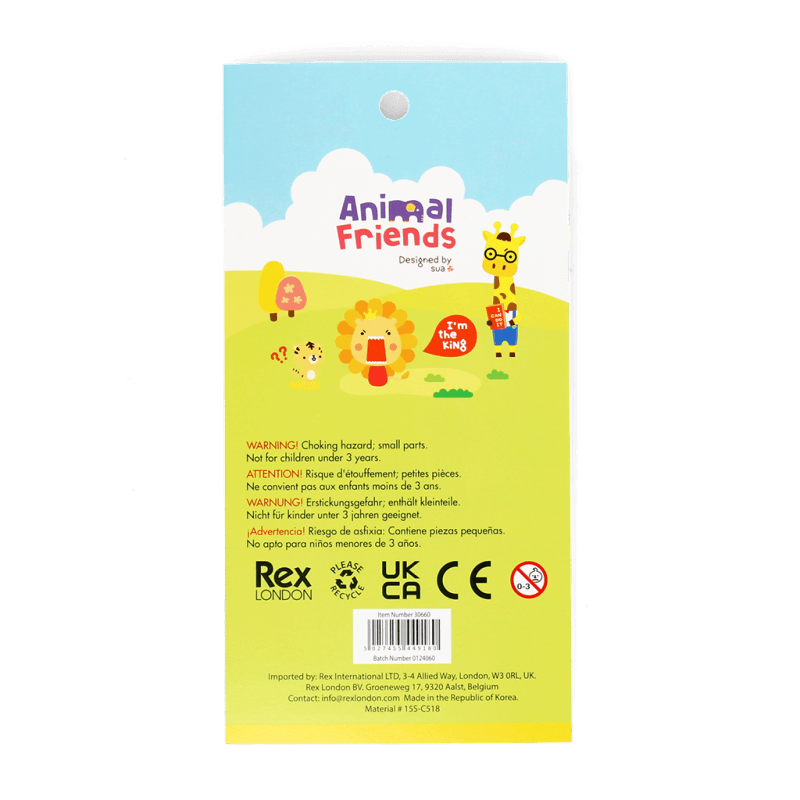 Rex London 3D Puffy Stickers - Animal Friends