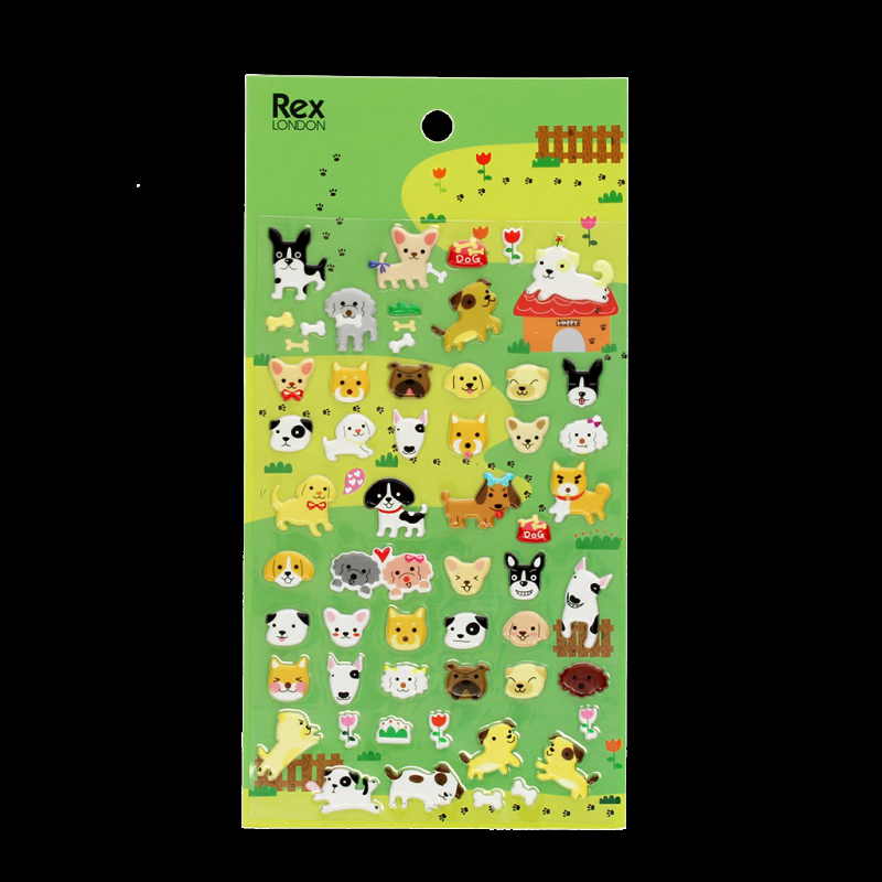 Rex London 3D Puffy Stickers - Dogs