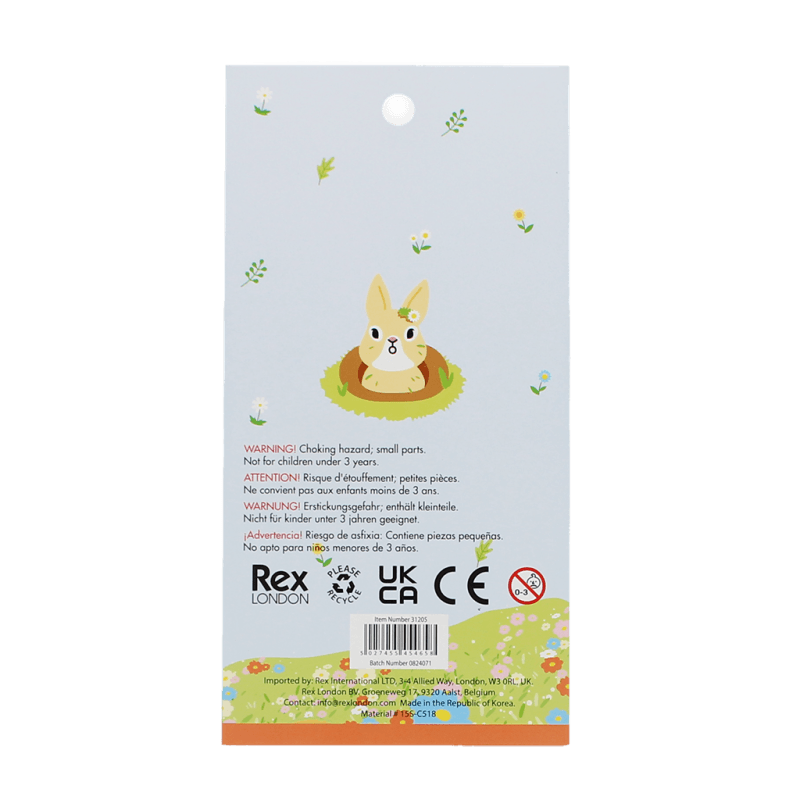 Rex London 3D Puffy Stickers - Kawaii Bunny