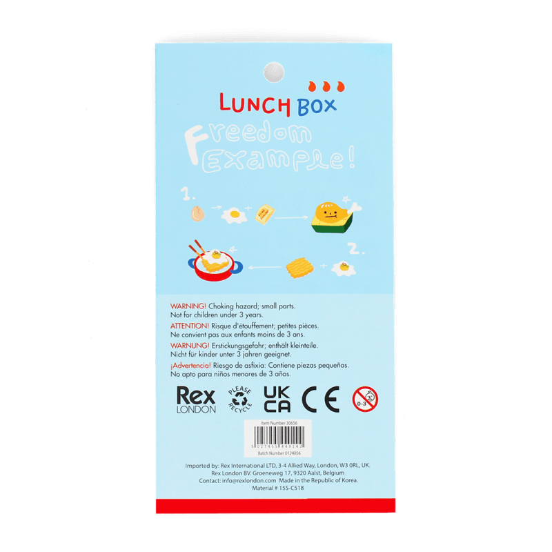 Rex London 3D Puffy Stickers - Lunch Box