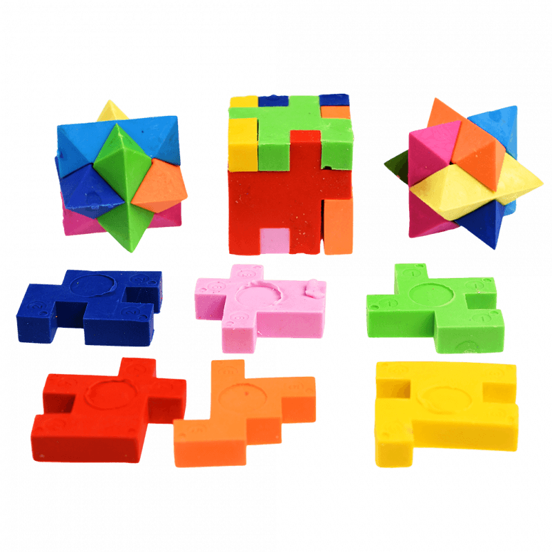 Rex London 3D Puzzle Erasers (set Of 4) - Wild Bear