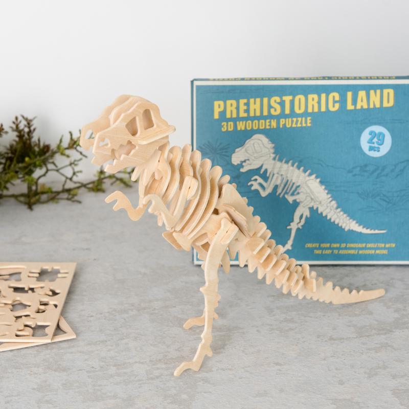 rex london 3D wooden puzzle - Tyrannosaurus