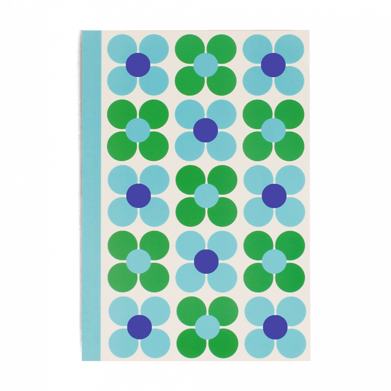 Rex London A5 Notebook - Blue And Green Daisy