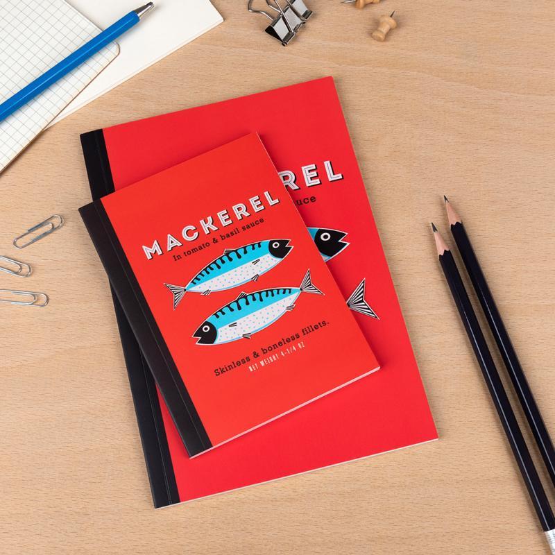 Rex London A5 Notebook - Fish MACKEREL