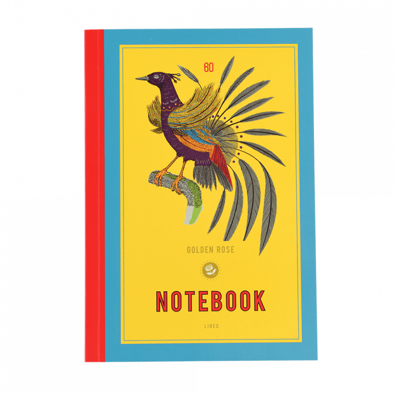 Rex London A5 Notebook - GOLDEN ROSE